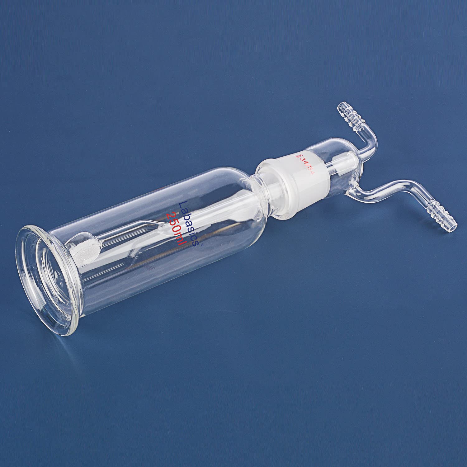 Labasics Gas Washing Bottle, Borosilicate Glass 34/34 Stopper Gas